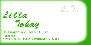 lilla tokay business card